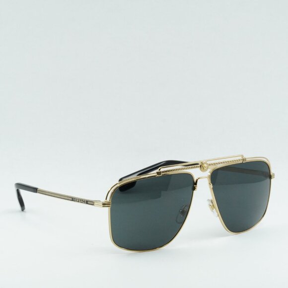 Versace VE2242 100287 Aviator Sunglasses – Gold/Grey - Picture 6 of 12